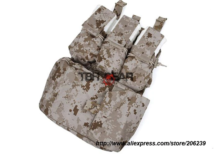 TMC Assault Back Panel AOR1 Tactical Vest Assault MOLLE Panel Airsoft Tactical Gear Free shipping SKU12050650
