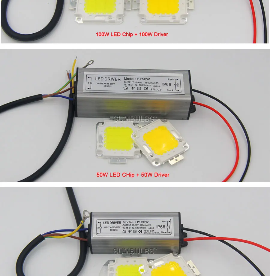 ac 110V 220V 100W 50w 30w 20w led chip light lamp led driver (10)