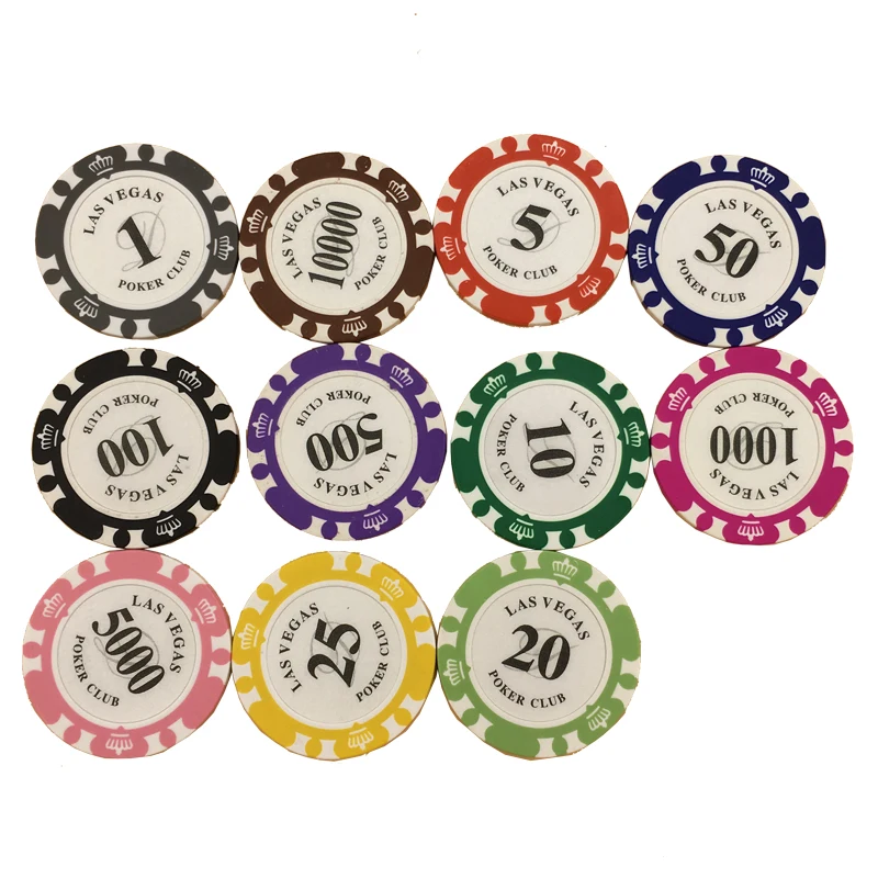 

Deskland poker chips set 56 pieces/set 11 value Clay + Iron 14g/piece high quality