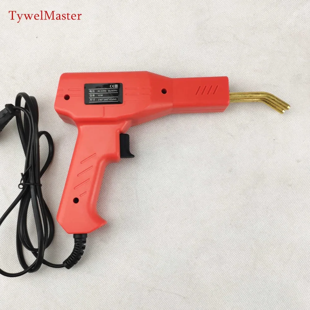 Цена Удобный пластиковый сварочный аппарат гаражные инструменты Горячие степлеры машина штапель ПВХ пластик ремонтная Машина Автомобильный ба...