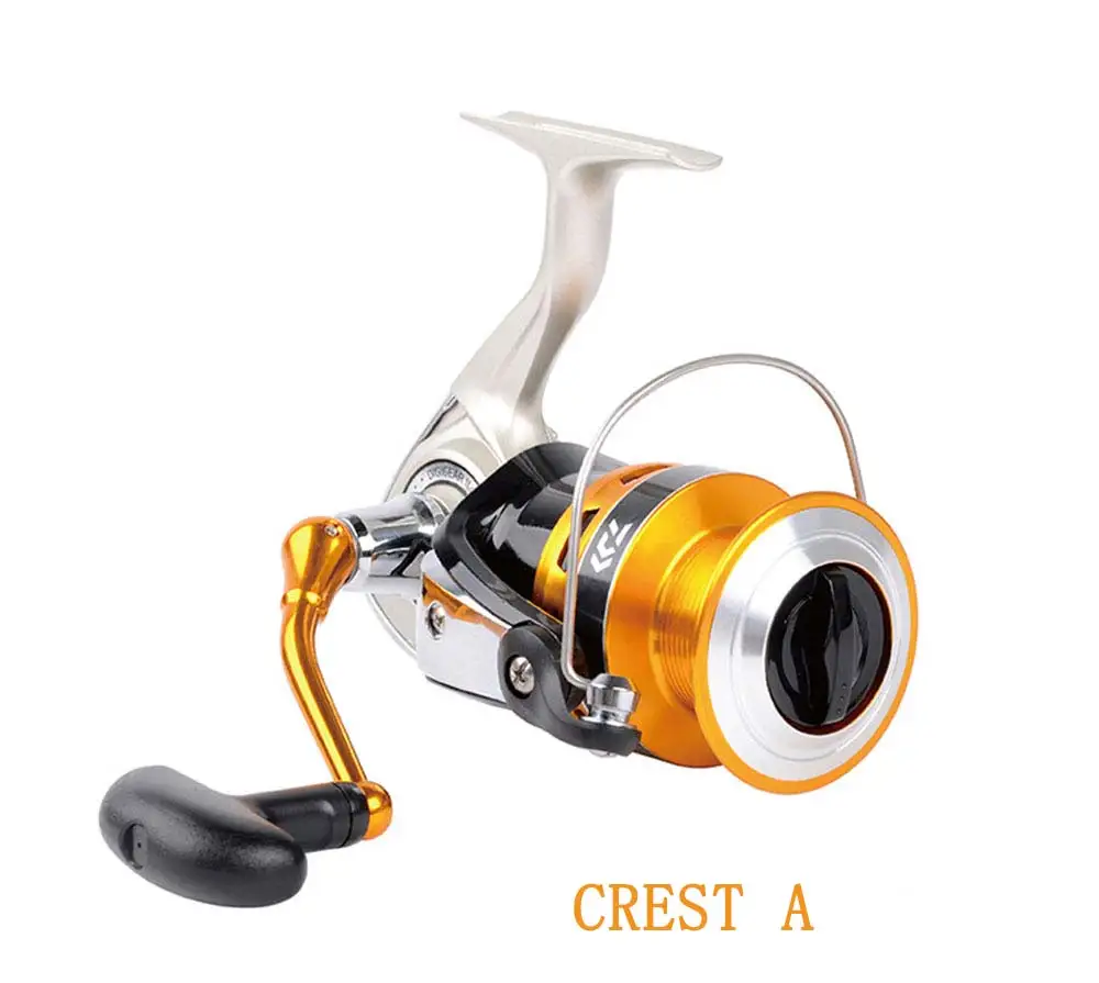 DAIWA CREST спиннинговая Рыболовная катушка с легким корпусом 5,3: 1 прочные шестерни 3+ 1BB Передняя тянущаяся карповая Рыболовная катушка алюминиевая катушка