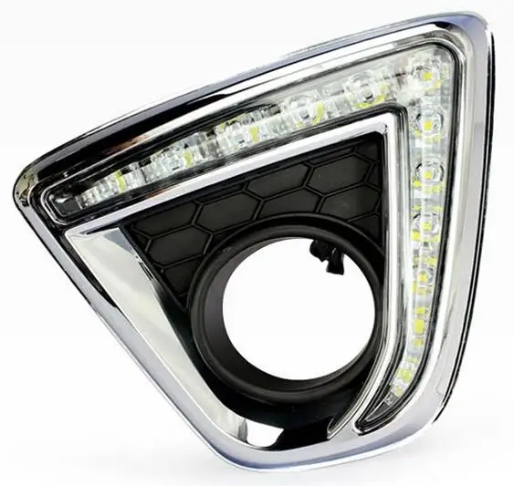 Указатель поворота стиль реле 12V светодиодные дневные ходовые огни с отверстием для противотуманной лампы для Mazda CX-5 cx5 cx 5 2012-6