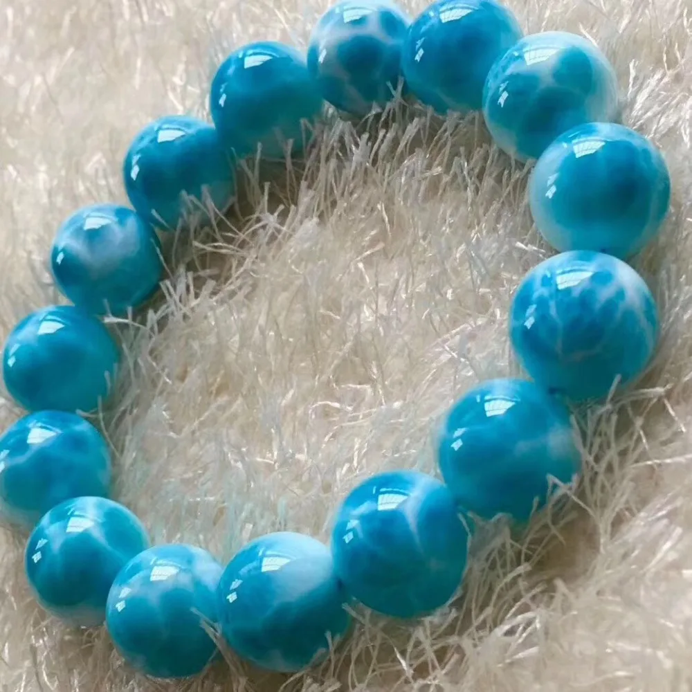 Natural Larimar Stone Bracelet (2)