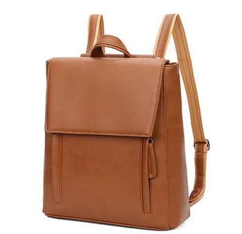 

by dhl or ems 20pcs new vintage casual style PU leather women rucksack ladies bags student school backpacks