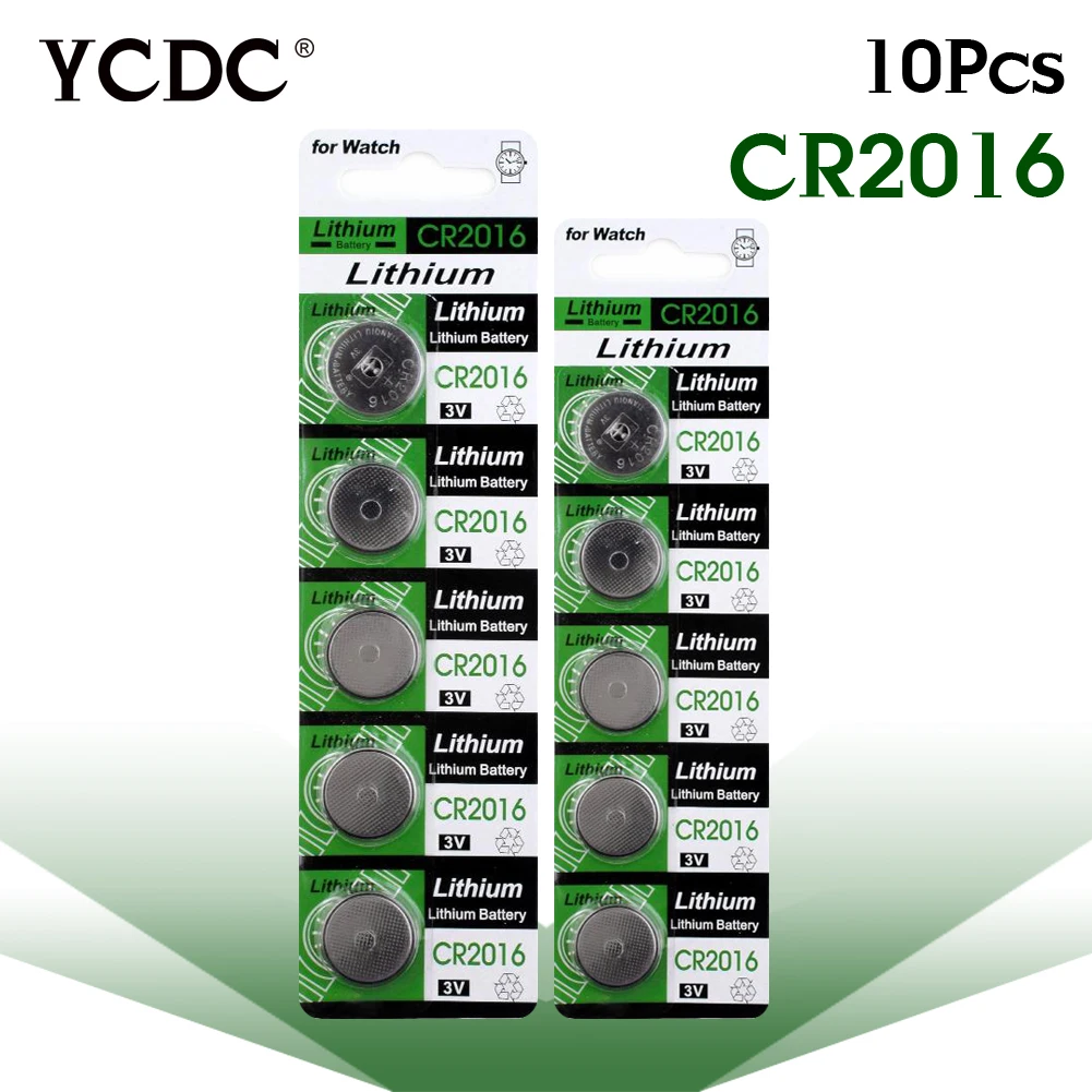 

YCDC cr 2016 lithium battery 10pcs/Lot ,CR2016 3V Cell Battery Button Battery ,Coin Battery,11.11 Big Promotion