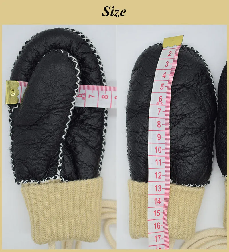 child sheepskin gloves size
