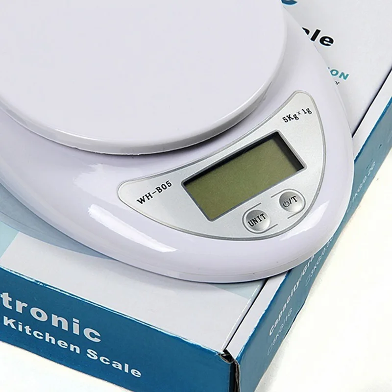Junejour 5 кг/1 г электронные весы для выпечки цифровые кухонные весы для взвешивания здоровья диета измерения высокое качество точные весы