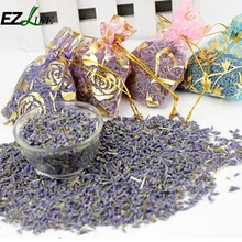 Натуральный Лавандовый сушеный цветочное Саше маленькие подарки гардероб и ароматный дезодорант сухие лепестки ароматерапия Саше освежители воздуха