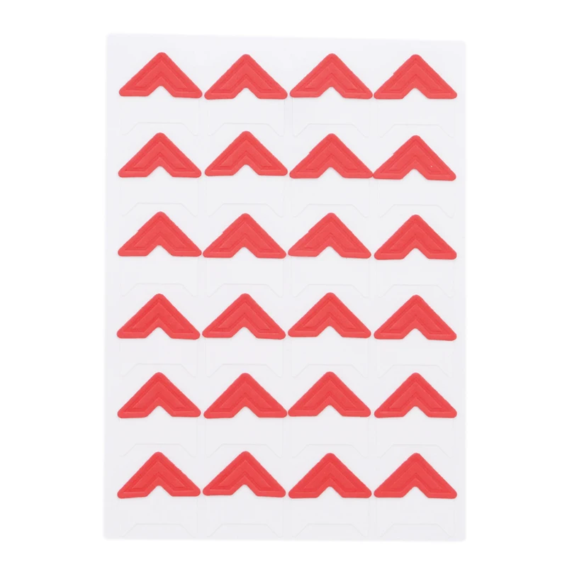 DIY угловые наклейки из крафт-бумаги для фотоальбомов, рамка для украшения скрапбукинга, украшения для дома - Цвет: Red