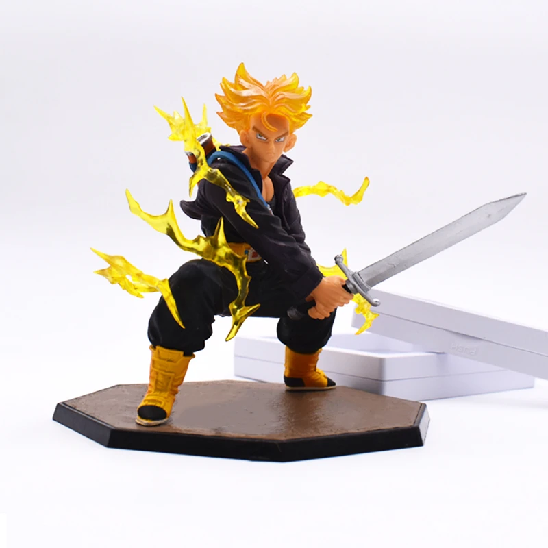 14cm Dragon Ball Z Super Saiyan Son Goku Trunks Action Figures PVP Movie&TV Anime Figure Toy Gift For Friends Free Shipping