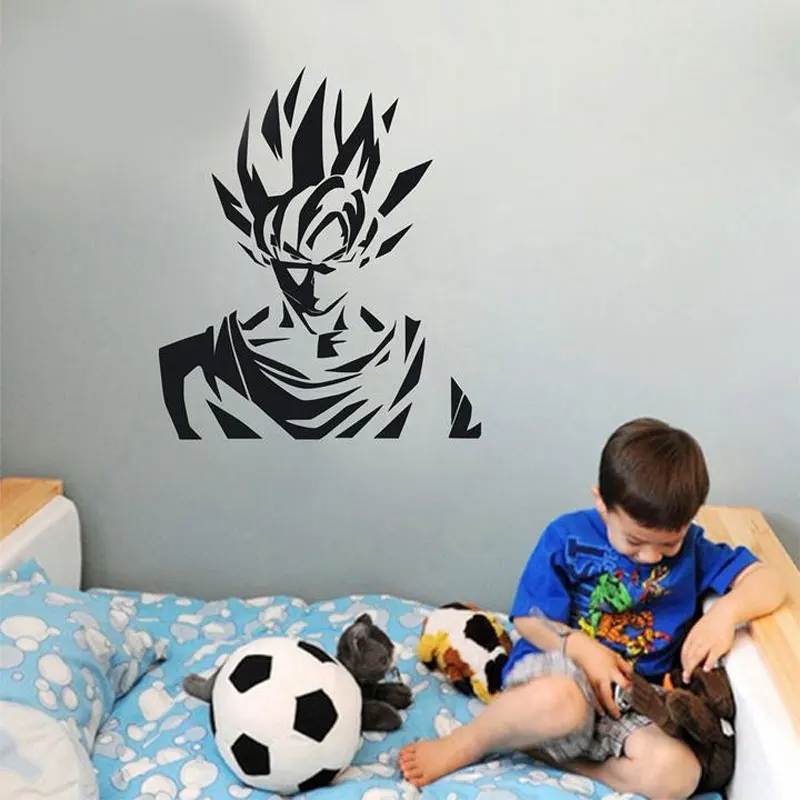 Super Saiyan Goku Anime Cartoon Dragon Ball Z Wall Sticker Vinyl Decals
