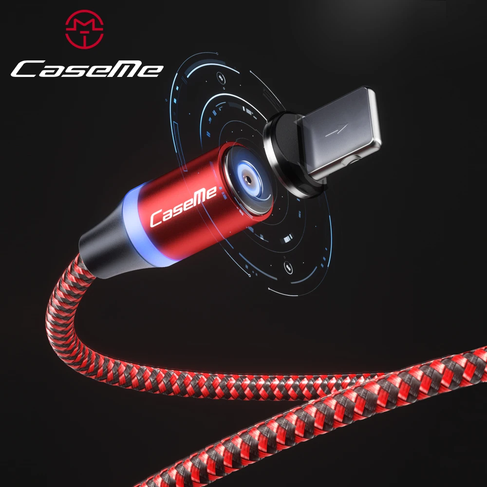 Магнитный зарядный кабель CaseMe 3 в 1 Micro Usb для iPhone адаптер быстрой зарядки Type C