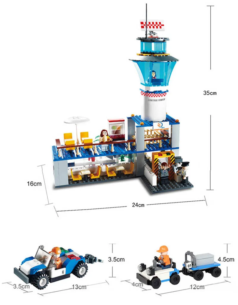 Gudi город международный аэропорт авиация самолет VIP космические здания Конструкторы наборы комплекты кирпичей Модель Дети игрушки создатель совместимы