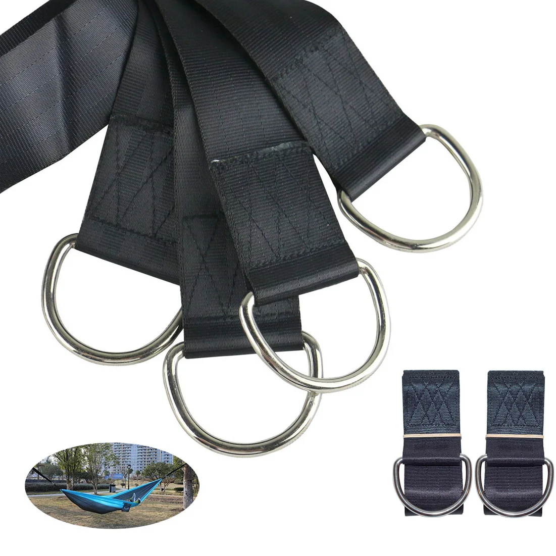 2 x Rope Lock Tie Strength Polyester bing Straps Safe Ropes Outdoor