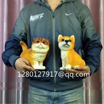 

Cute Puppy Statue Simulation Animals Cat & Dog Shiba Inu/Bulldog/Chihuahua Creative Home Decor Action Figure Toy Gift P1321