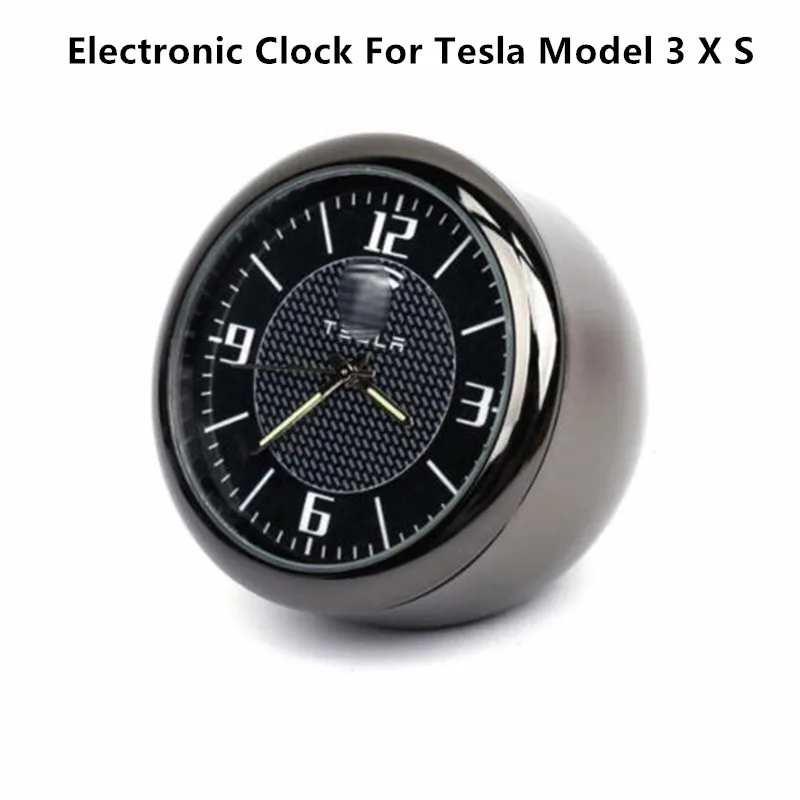 Светящиеся электронные кварцевые часы для Tesla Model 3 X S|Часы| |