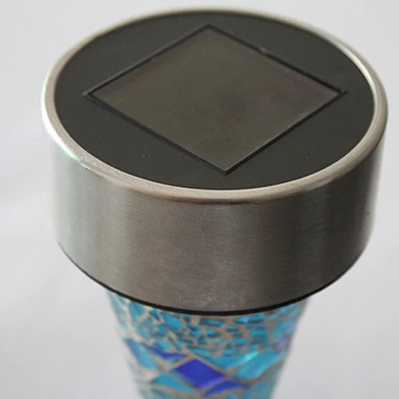 LED Solar Lamp Outdoor Mosaic LED Solar Lawn Light For Garden Decoration Outdoor Waterproof IP65 Bollard Solar Stick Lights  (11)