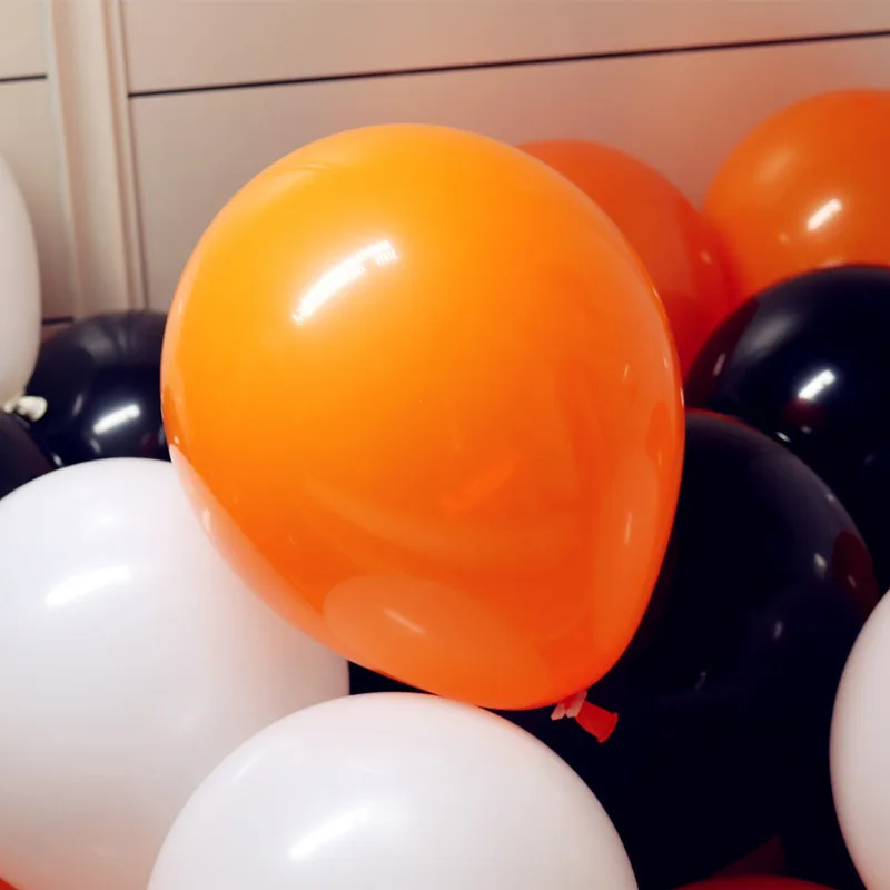 50pcs 12inch Party Balloons Garland For Wedding Baby Shower Graduation Kids Birthday Decor Black Orange Halloween Latex Balloons 50pcs 12inch Party Balloons Garland For Wedding Baby Shower Graduation Kids Birthday Decor Black Orange Halloween Latex Balloons