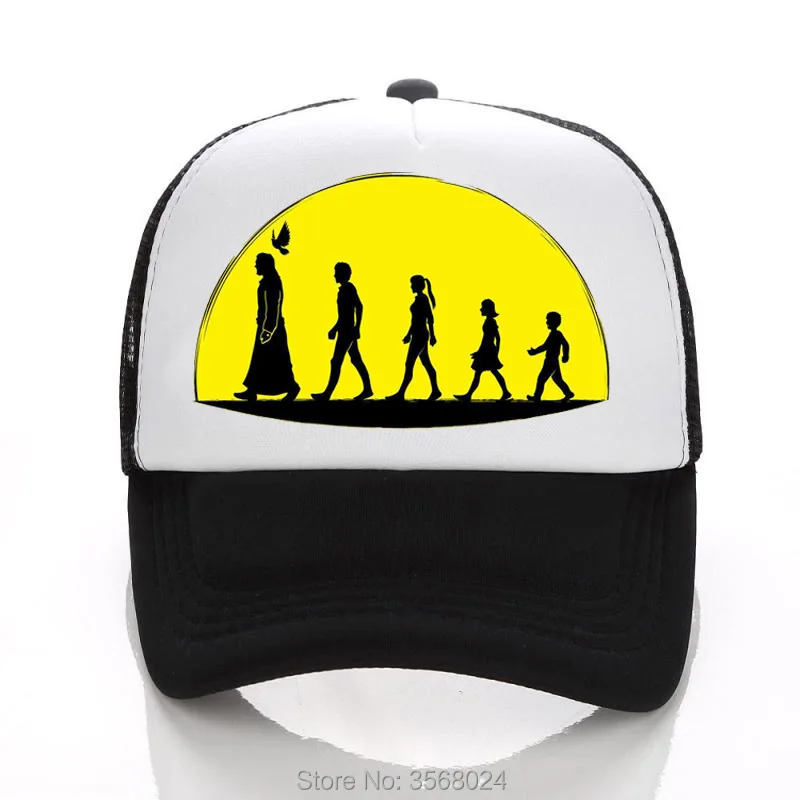

Printing JESUS hats Summer Men/Women Net Sun CAPS Adult grid Baseball Hats JESUS Trucker hat Curved Brim Kids Caps Sun preserve