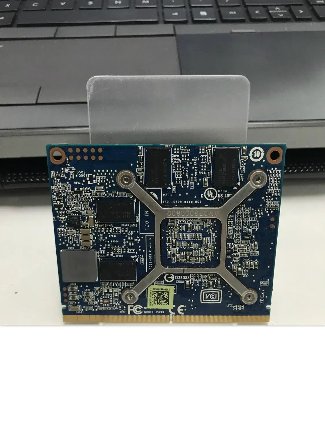 Quadro Fx880m fx 880m Ddr3 1gb Placa de Vídeo Vga para Elitebook 8540p 8540w Ls4951p N10p-glm-a3 595821001 595820-001 - Imagem 2