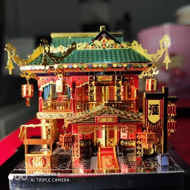  MMZ MODEL MU 3D Metal Model Kits Zui Xiao Tower Architecture DIY Assemble Puzzle Laser Cut Jigsaw B
