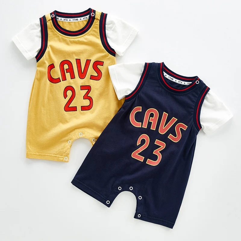 Baby Boys Short Sleeve Rompers Newborn 3M 6M 12M Kids Summer Clothes