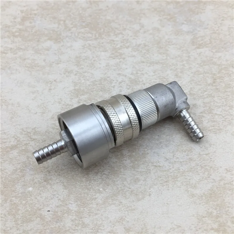 Beer Brewing Carbonation Cap w 516 Barb & Cornelius Keg Ball Lock Disconnect for homebrew cornelius keg (10)