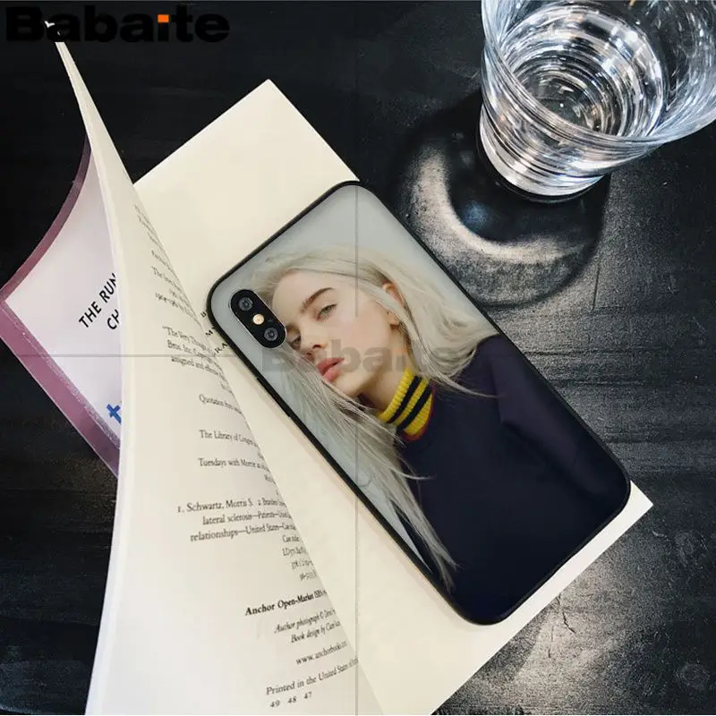 Babaite Billie Eilish Новинка чехол для телефона Fundas чехол для Apple iPhone 8 7 6 6S Plus X XS MAX 5 5S SE XR мобильных телефонов - Цвет: 8