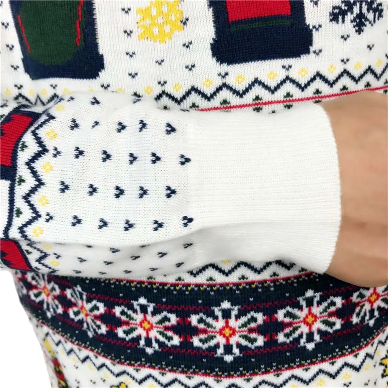 Забавный Рождественский свитер для мужчин и женщин, Рождественский пуловер, джемпер большого размера, S-2XL