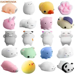 20 шт. милые Моти Squishy Cat Squeeze Исцеление дети весело Kawaii Squeeze Игрушка снятие стресса милые стресса мягкими Прямая доставка