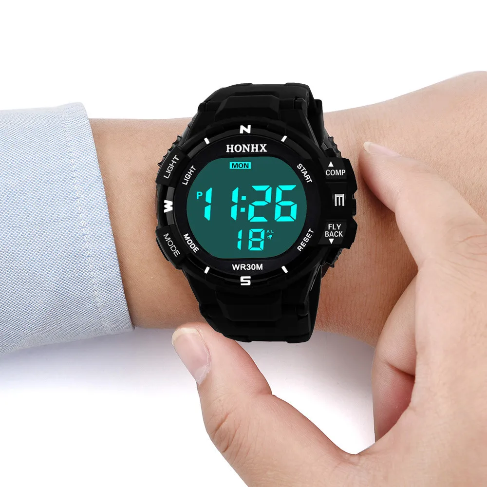 Роскошные спортивные часы мужские модные повседневные аналоговые цифровые военный армейский Спорт светодиодный водонепроницаемый мужские наручные часы relogio masculino 65