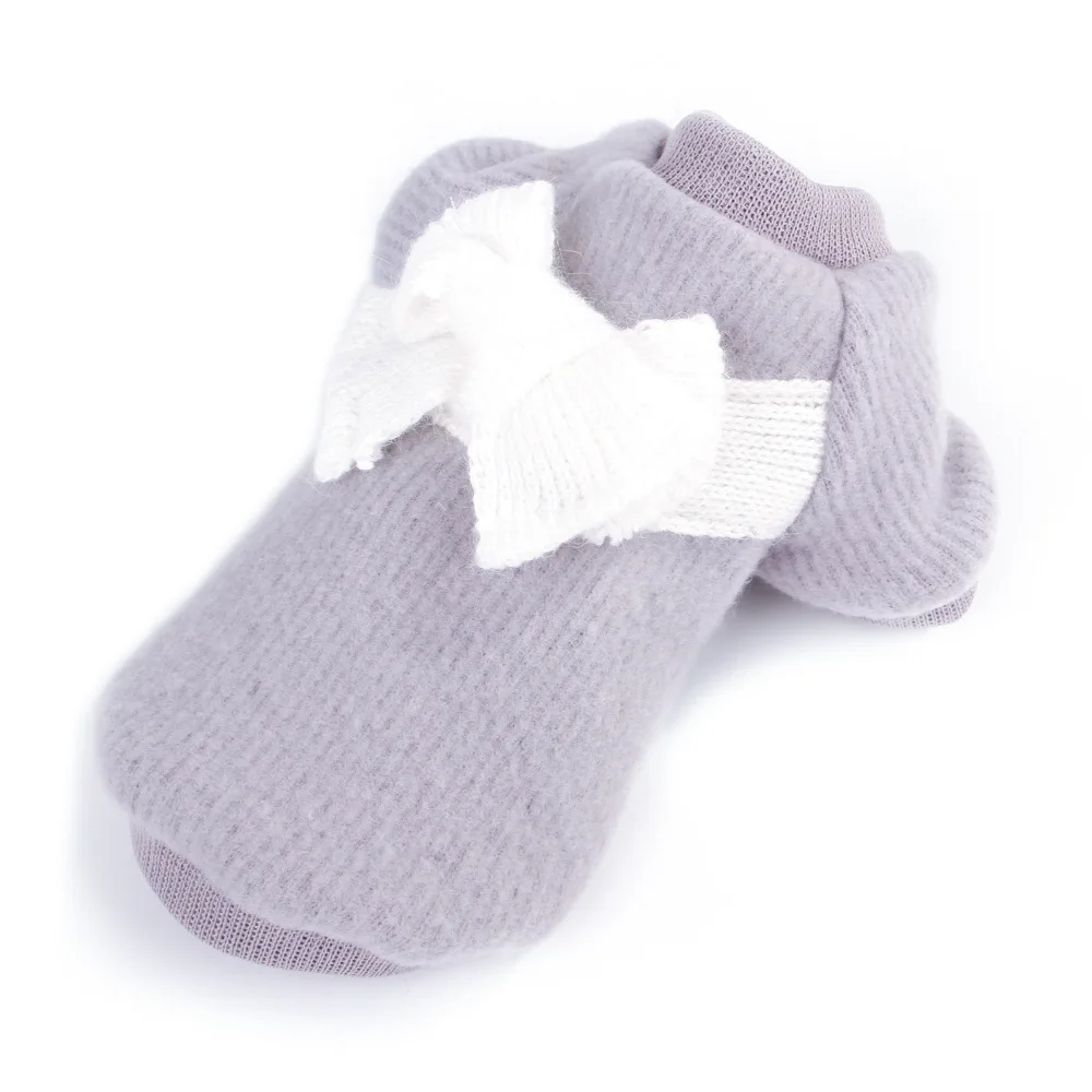 Lovely Pet Coat Four Seasons Bowknot Nap Clothes For Dogs Cats Korean Puppy Chihuahua Kitten Knitted Sweater Soft Breathable (10)