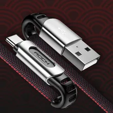 M8 цинковый сплав нейлоновая оплетка USB кабель для type-C 1M Быстрая зарядка usb зарядное устройство