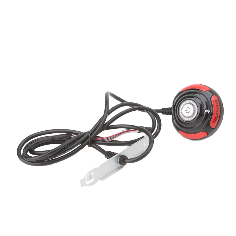 65 سنتيمتر كمبيوتر مكتبي PC حالة امدادات الطاقة على/قبالة إعادة HDD مفتاح بـزر دفع كابل