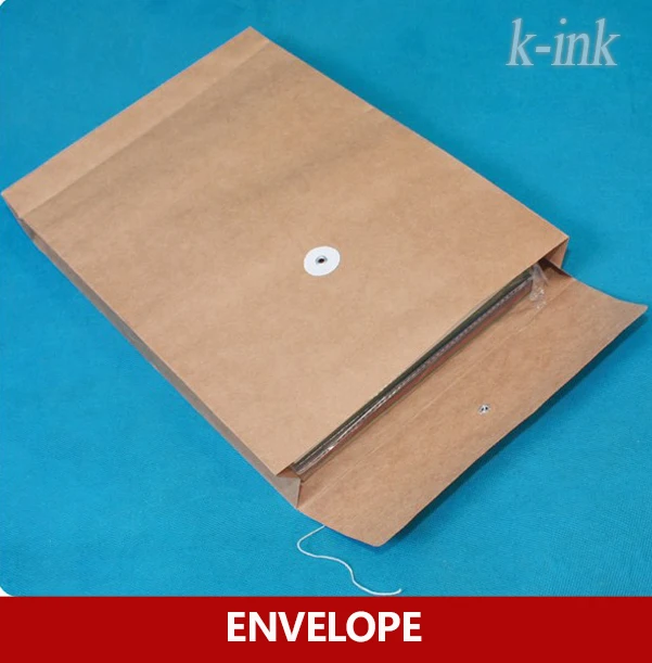 

10pcs Button and string envelopes , Kraft paper portfolio , A4 document bags