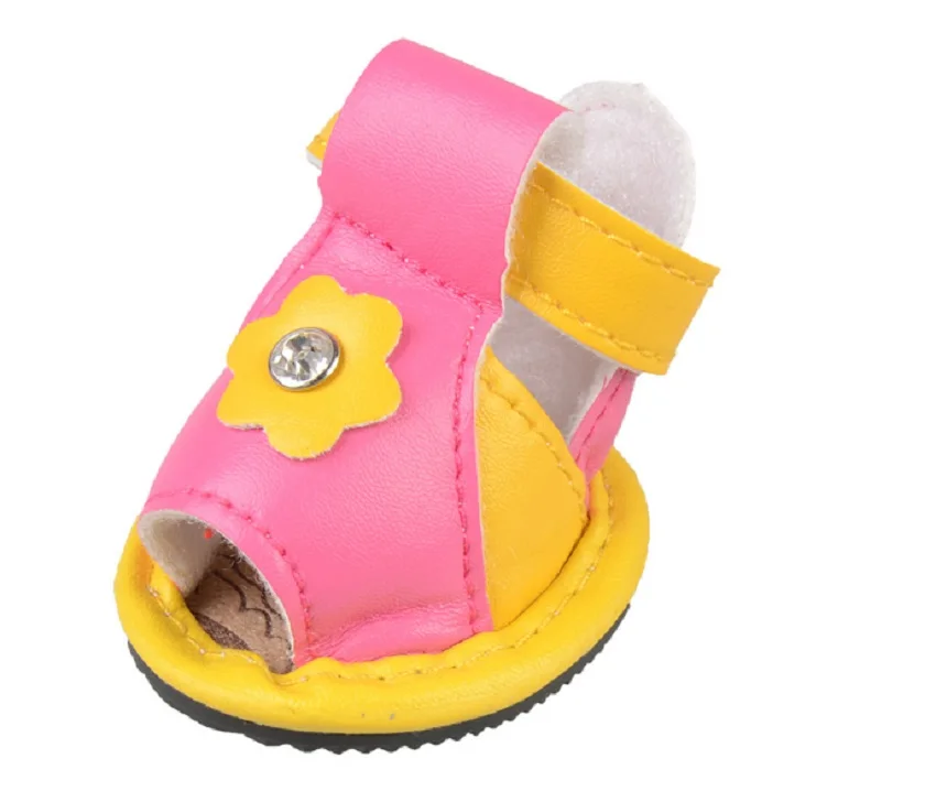 C79_New_4pcs_lot_Pet_dogs_Cats_Shoes_Summer_Breathable_Puppy_Dog_Floral_Pattern_Pierced_Net_shoes_Anti_skid_Dog_PU_shoes_7