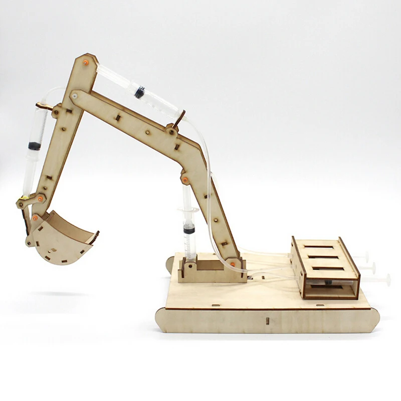 1 компл.. DIY ручной поршневой экскаватор мини производство технологии Детский развивающий строительный блок научный эксперимент игрушка