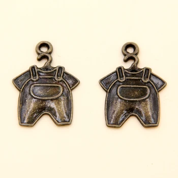 

Wholesale 45pcs Ancient Cyan Clothes Charms Pendants 16x22mm