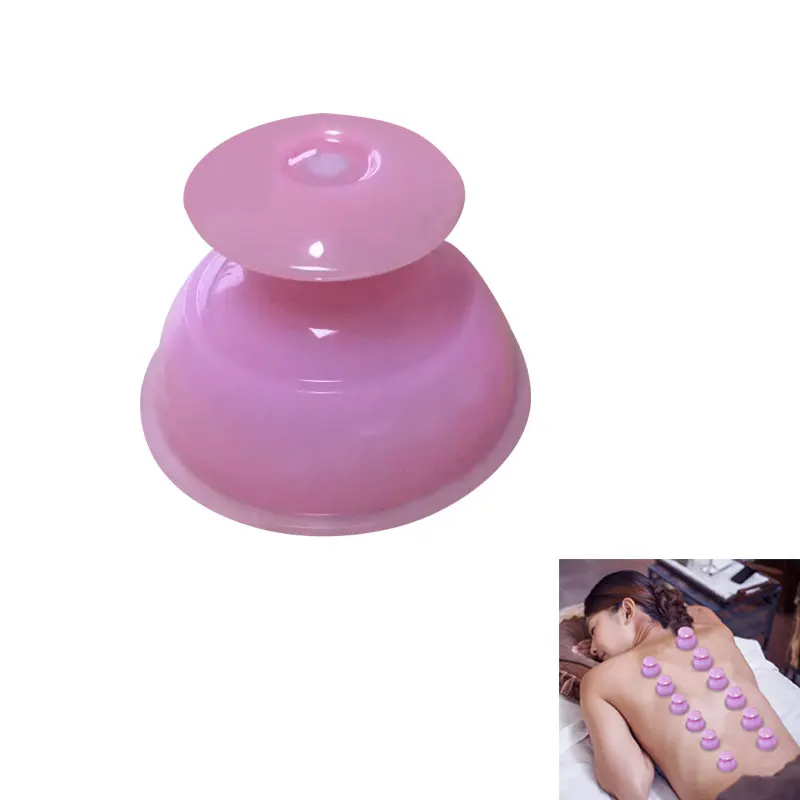 

1pc Pink Traditional Cupping Jar Chinese Therapy Vacuum Suction Massage Medical Body Care cupping cans For Health Care Tools