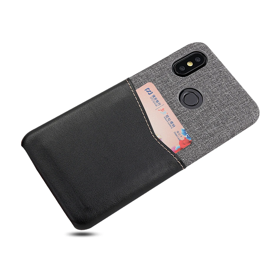 

Retro Cloth Leather Card Slot Case for Xiaomi Mi 9 8 SE Pro Explorer Mi A1 A2 Luxury Wallet Card Holder Case Fabric Cover