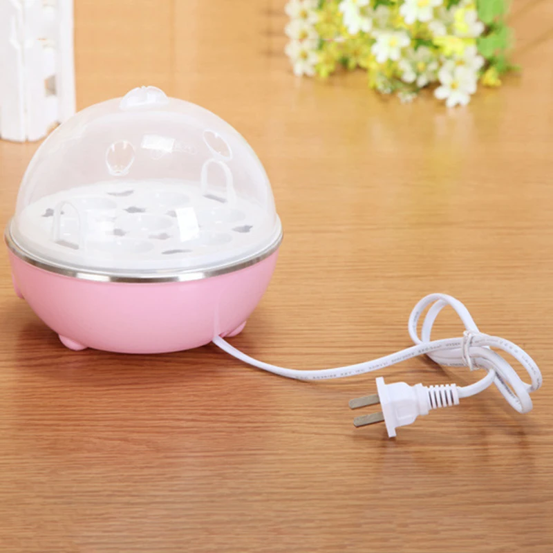 Pink Generic Multi function Electric Egg Cooker For Up To 7 Eggs Boiler