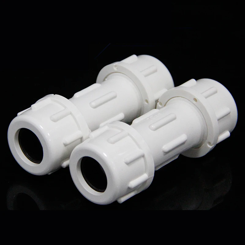 1Piece 25mm ID PVC Union Pipe Fitting Straight Adapter Reducer Water