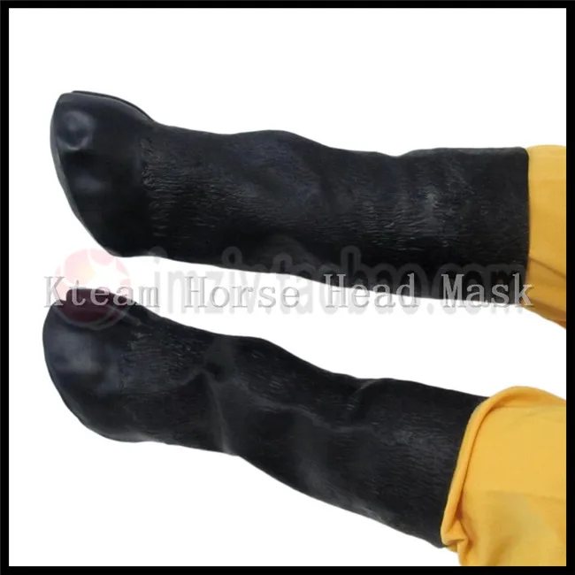 Adult Latex Horse Hooves Halloween Costume Gloves Prop