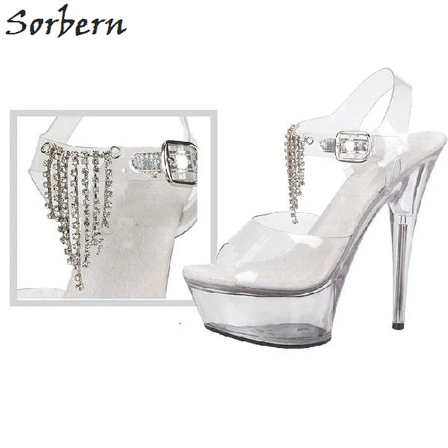 white platform sandals size 11