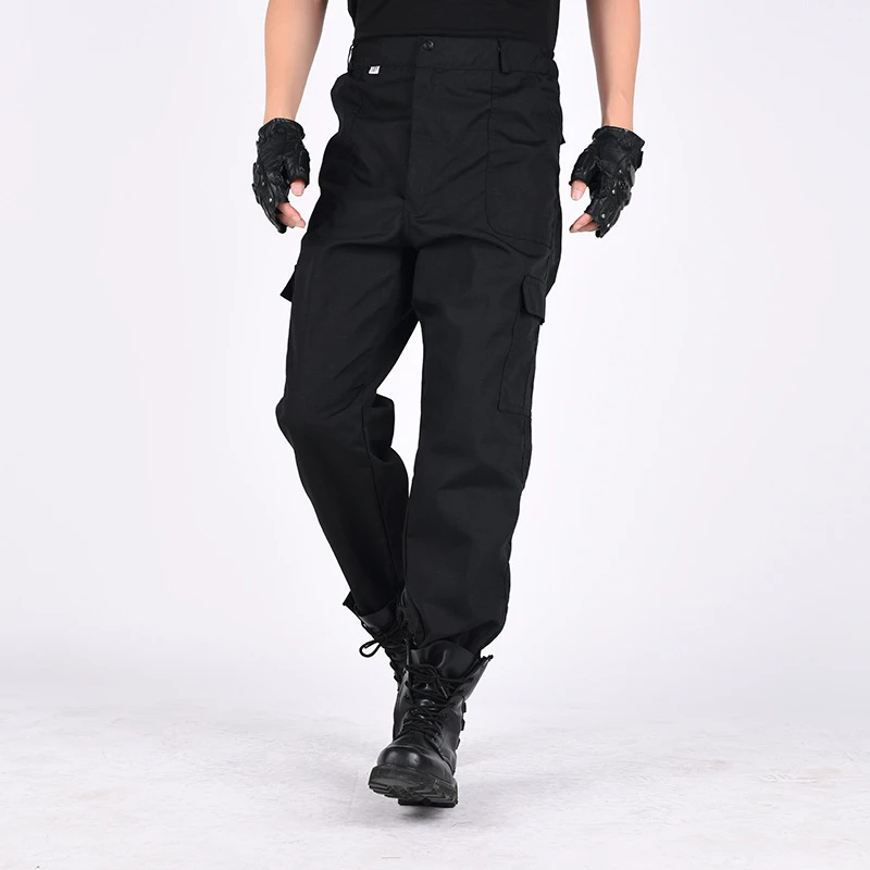 tácticos militares para ropa de trabajo de alta calidad, de combate, SWAT, Airsoft, color negro|Pantalones informales| - AliExpress