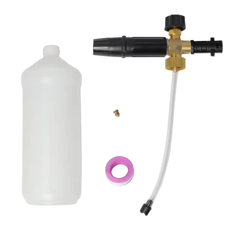 Alta Pressione Sapone Foamer Neve Schiuma Lancia Schiuma Cannone Schiuma Pistola ugello Clean Car Wash Schiuma Schiuma generatore for Karcher Rondella dellautomobile Color : Brown Alta Pressione Sapone Foamer Neve Schiuma Lancia Schiuma Cannone Schiuma Pistola ugello Clean Car Wash Schiuma Schiuma generatore for Karcher Rondella dellautomobile Color : Brown