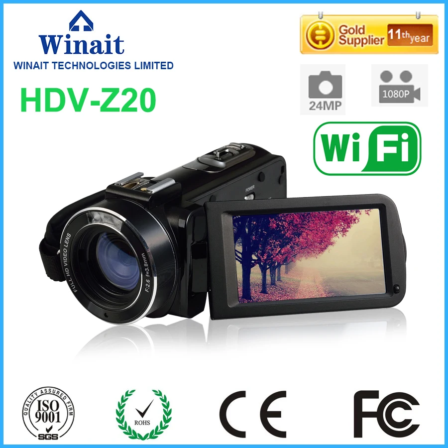 Winait FHD 1080P Цифровая видеокамера max 24MP видеокамера " lcd DIS 16X цифровой зум дистанционное управление, разъем HDMI DV DVR filmadora