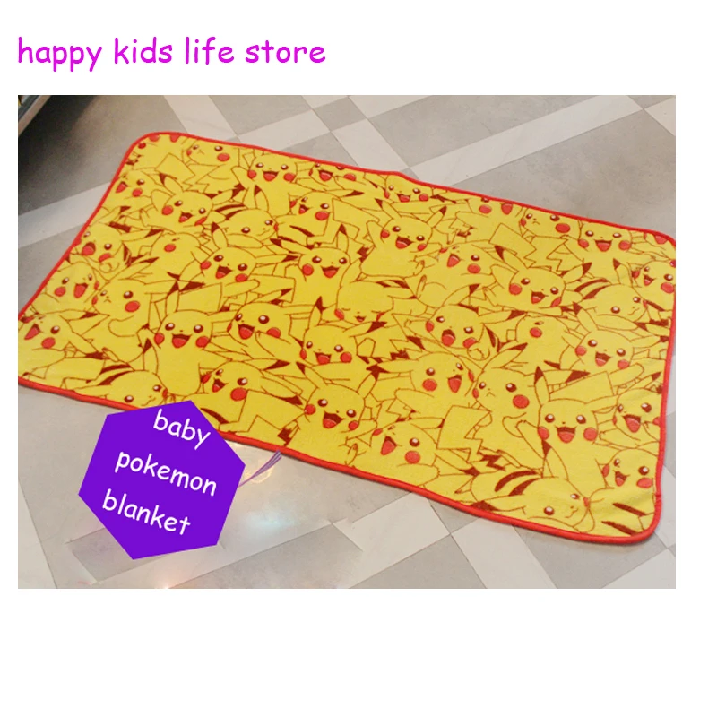 漫画ポケモン毛布黄色幼児ラップ サンゴフリース両面ブランケット子妖精夏昼寝ブランケット 75 125 センチ卸売 Blanket Warm Blanket Bagblanket Woven Aliexpress