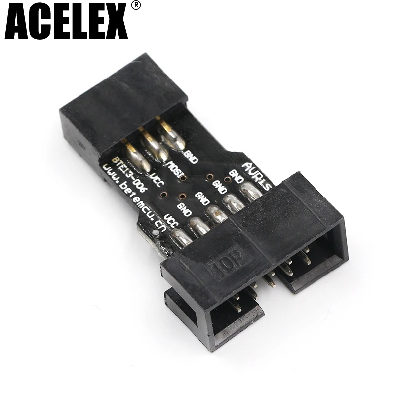 10Pin к 6PiN конвертировать в стандартный 10 Pin к 6 Pin плата адаптера для ATMEL STK500 AVRISP USBASP ISP интерфейс конвертер AVR