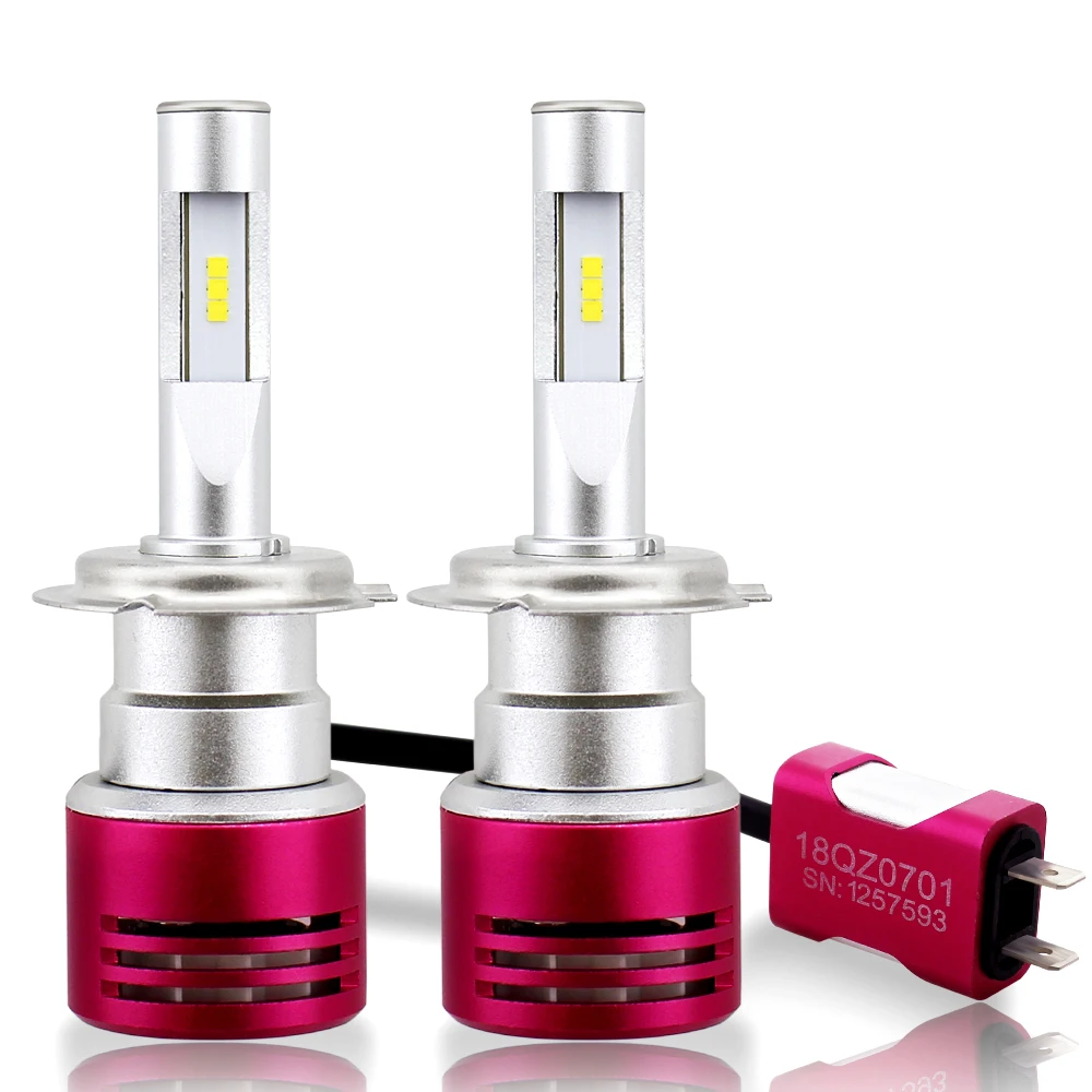 Acheter Donc. k Voiture Headllight H7 LED H4 Ampoule LED H1 H3 H11 9005 HB3 9006 HB4 9012 Super Turbo refroidissement 60 w Auto Lampe de Phare 6000 k 12 v